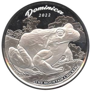 Bild von 1 oz Silbermünze EC8 Dominica - Mountain Chicken 2022