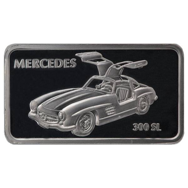 Bild von 1 oz MünzManufaktur Motivbarren Mercedes 300 SL