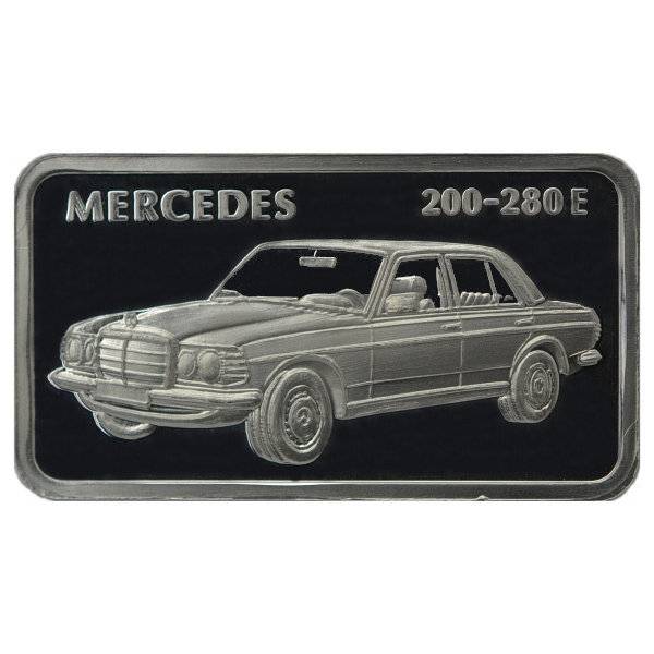 1 oz Motivbarren Mercedes 200-280 E Bild von 1 oz Motivbarren Mercedes 200-280 E