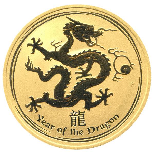 1 oz Lunar II - Drache 2012 Bild von 1 oz Lunar II - Drache 2012