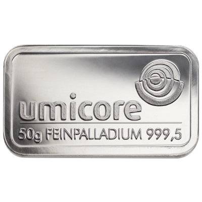 Bild von 50 g Palladiumbarren - diverse