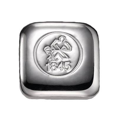 1 oz Silberbarren - Heimerle + Meule - Quadrat Bild von 1 oz Silberbarren - Heimerle + Meule - Quadrat