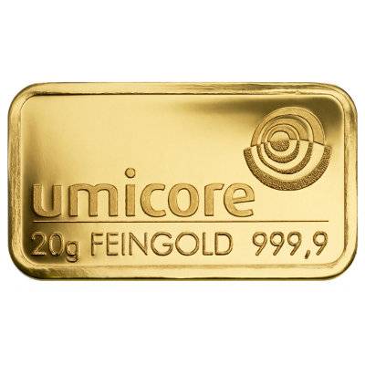 Bild von 20 g Goldbarren - Umicore