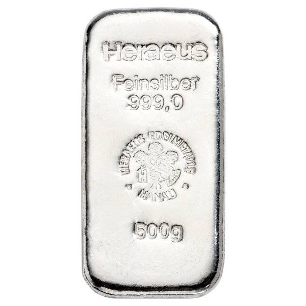 Bild von 500 g Silberbarren - Heraeus
