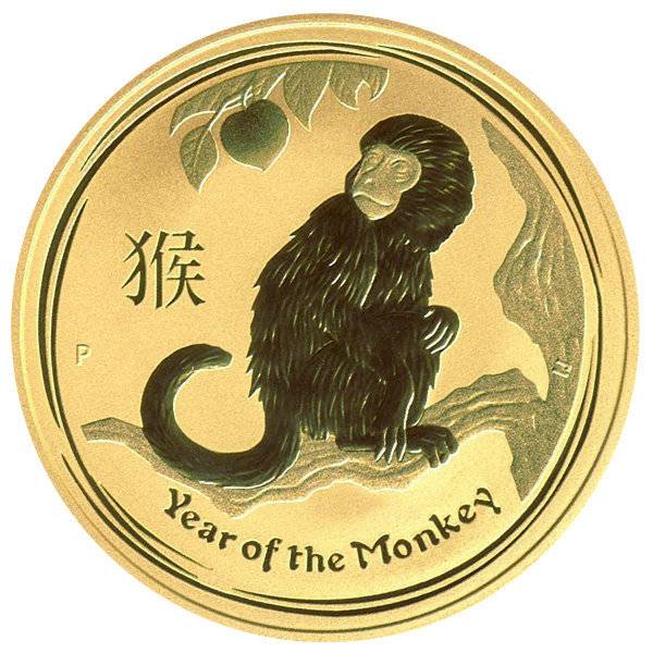1/20 oz Lunar II - Affe 2016 Bild von 1/20 oz Lunar II - Affe 2016