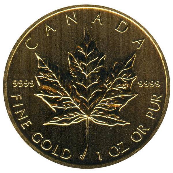 Bild von 1 oz Maple Leaf Gold - diverse 2. Wahl