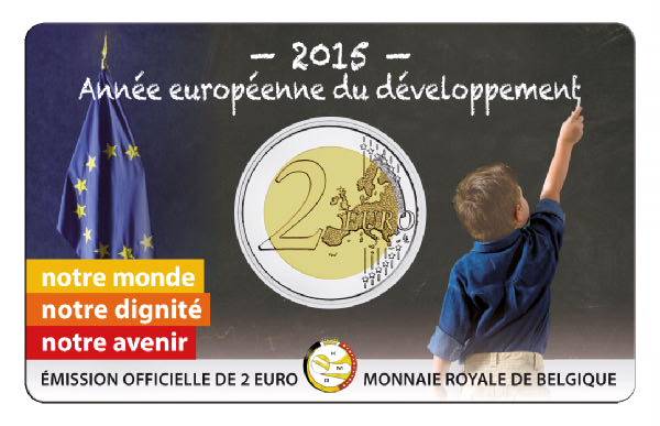 2 Euro 2015 Europäisches Jahr der Entwicklung Bild von 2 Euro 2015 Europäisches Jahr der Entwicklung