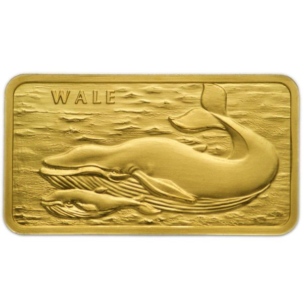 1 oz MünzManufaktur Motivbarren Wal - LBMA zertifiziert Bild von 1 oz MünzManufaktur Motivbarren Wal - LBMA zertifiziert