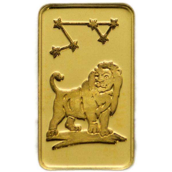 1 g MünzManufaktur Motivbarren Sternzeichen Löwe - LBMA zertifiziert Bild von 1 g MünzManufaktur Motivbarren Sternzeichen Löwe - LBMA zertifiziert