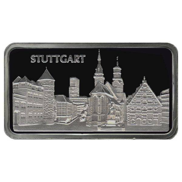 Bild von 1 oz MünzManufaktur Motivbarren Stuttgart