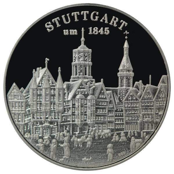 Münzmanufaktur - Stuttgart um 1845 Bild von Münzmanufaktur - Stuttgart um 1845