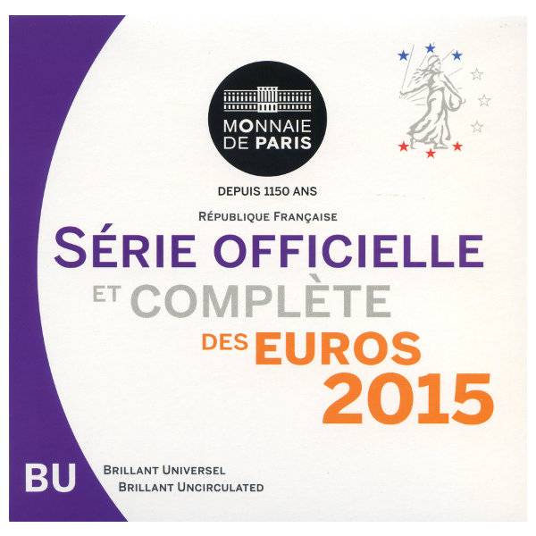 Bild von Kursmünzensatz Frankreich 2015 BU