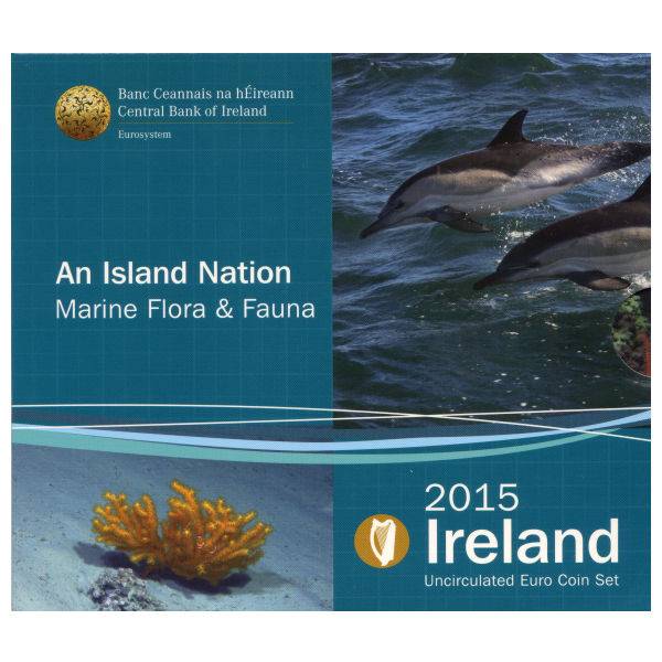 Bild von Kursmünzensatz Irland 2015 Marine - Wasser Flora & Fauna BU