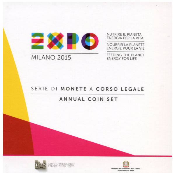 Kursmünzensatz Italien 2015 Expo Milano 5,88 € BU Bild von Kursmünzensatz Italien 2015 Expo Milano 5,88 € BU