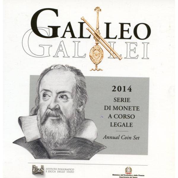Kursmünzensatz Italien 2014 Galileo Galilei 5,88 € BU Bild von Kursmünzensatz Italien 2014 Galileo Galilei 5,88 € BU