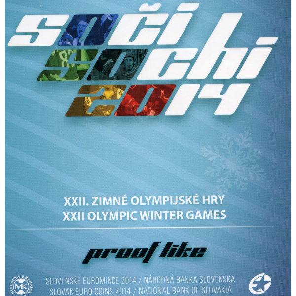 Kursmünzensatz Slowakei 2014 Oly. Sochi BU Bild von Kursmünzensatz Slowakei 2014 Oly. Sochi BU