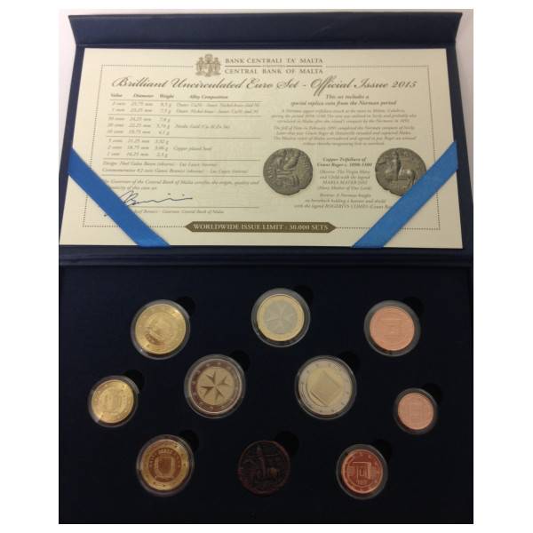 Kursmünzensatz Malta 2015 5,88 € BU Bild von Kursmünzensatz Malta 2015 5,88 € BU