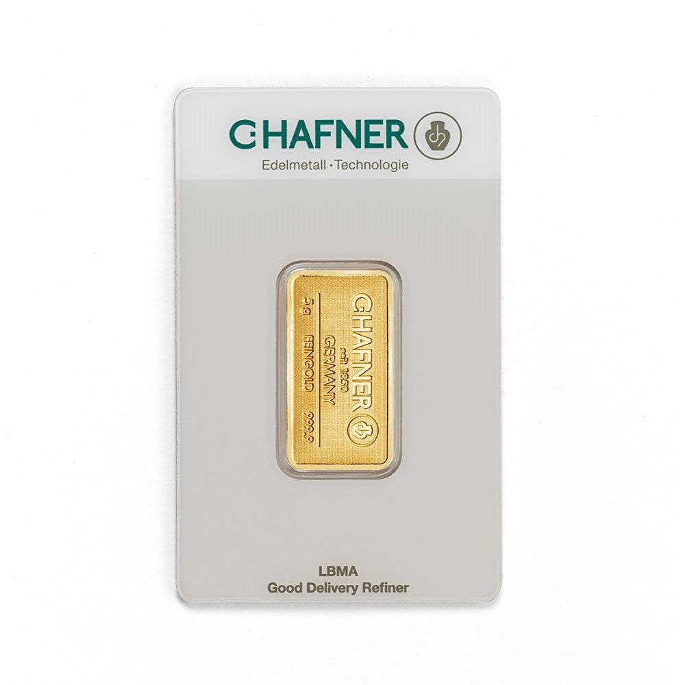 5 g Goldbarren - C.HAFNER Bild von 5 g Goldbarren - C.HAFNER