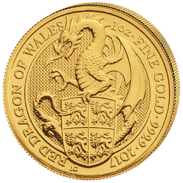 1 oz The Queens Beasts Red Dragon 2017 Bild von 1 oz The Queens Beasts Red Dragon 2017