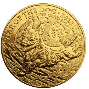 1 oz Lunar UK - Hund 2018 Bild von 1 oz Lunar UK - Hund 2018