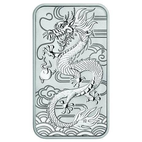 1 oz Silber Münzbarren Drache 2018 Bild von 1 oz Silber Münzbarren Drache 2018