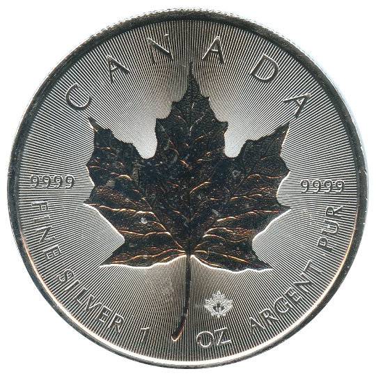 1 oz Silber Maple Leaf Incuse 2018 Bild von 1 oz Silber Maple Leaf Incuse 2018