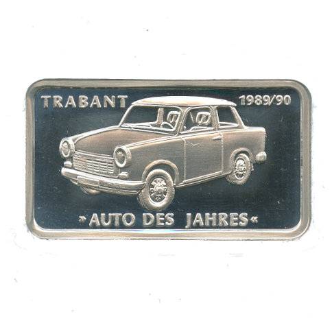 1 oz MünzManufaktur Motivbarren Trabant Bild von 1 oz MünzManufaktur Motivbarren Trabant