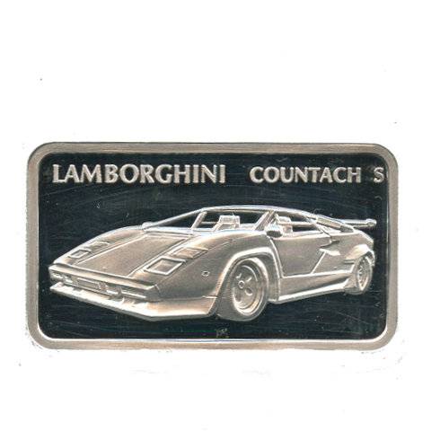 Bild von 1 oz MünzManufaktur Motivbarren Lambourgini Countach S