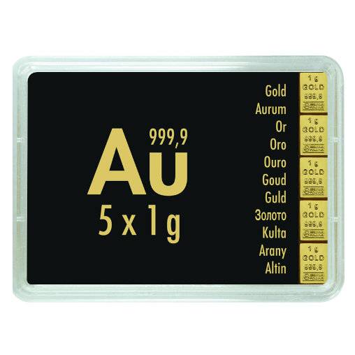 Bild von 5 g Combi Bar Gold - Valcambi