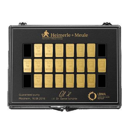 20 x 1 g Unity Bar Collection - Heimerle + Meule Bild von 20 x 1 g Unity Bar Collection - Heimerle + Meule