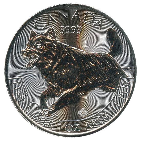 1 oz Kanada Predator - Wolf 2018 Bild von 1 oz Kanada Predator - Wolf 2018