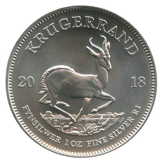1 oz Silbermünze Krügerrand 2018 Bild von 1 oz Silbermünze Krügerrand 2018