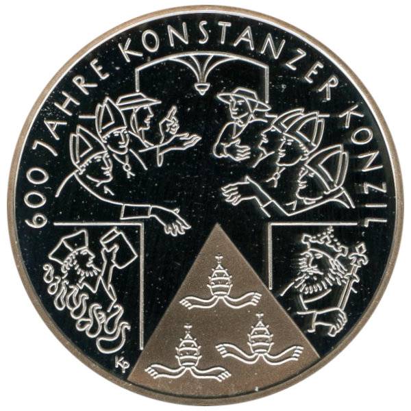 10 Euro 600 Jahre Konstanzer Konzil - 2014 - F- PP Bild von 10 Euro 600 Jahre Konstanzer Konzil - 2014 - F- PP
