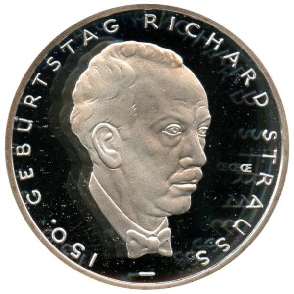 10 Euro Richard Strauss - 2014 - D - PP Bild von 10 Euro Richard Strauss - 2014 - D - PP