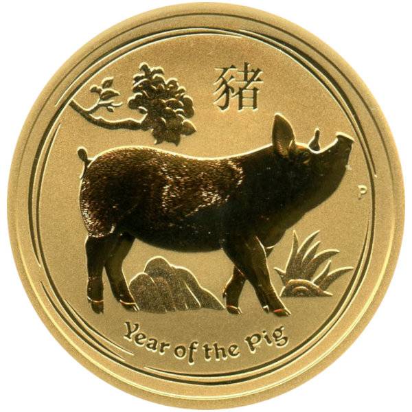 1/4 oz Lunar II - Schwein 2019 Bild von 1/4 oz Lunar II - Schwein 2019