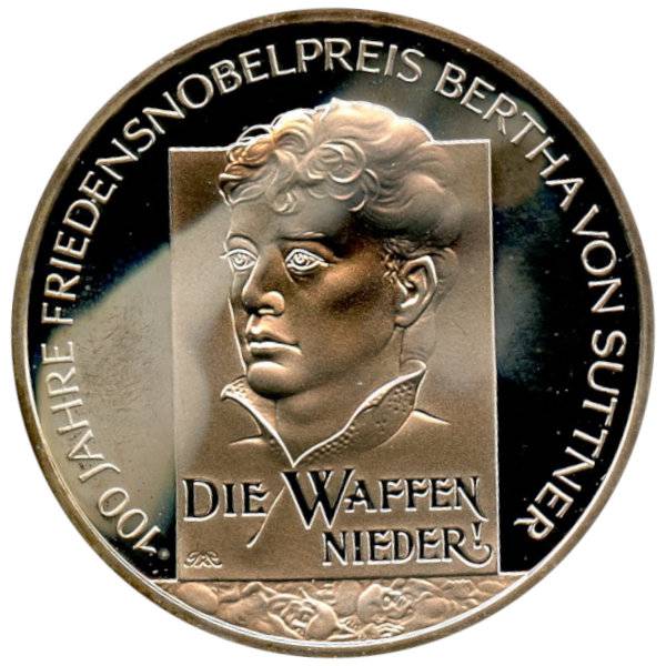 10 Euro Bertha von Suttner - 2005 - F - PP Bild von 10 Euro Bertha von Suttner - 2005 - F - PP