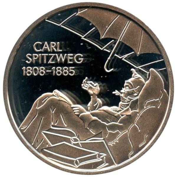 Bild von 10 Euro Geburtstag Carl Spitzweg - 2008 - D - PP