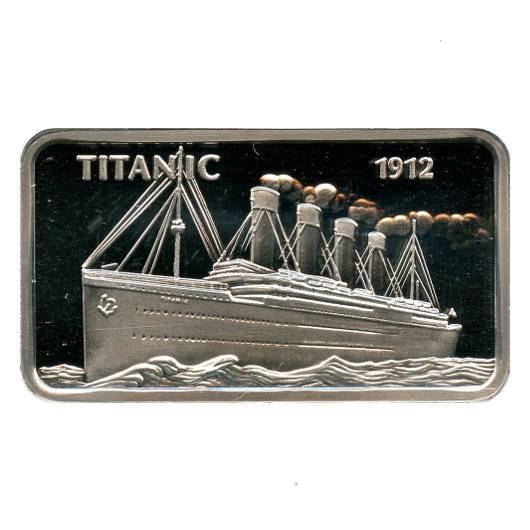 1 oz MünzManufaktur Motivbarren Titanic Bild von 1 oz MünzManufaktur Motivbarren Titanic
