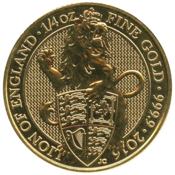1/4 oz The Queens Beasts Lion 2016 Bild von 1/4 oz The Queens Beasts Lion 2016