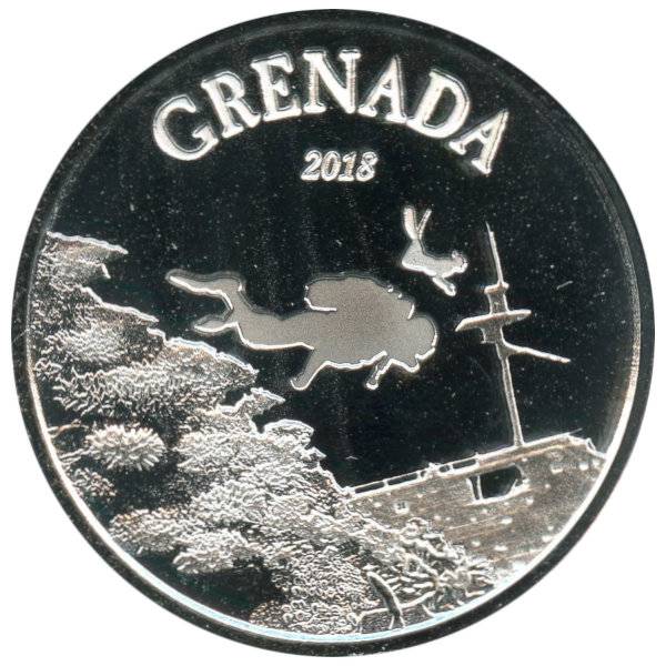 1 oz Diving Paradise Silber Grenada - 2018 Bild von 1 oz Diving Paradise Silber Grenada - 2018
