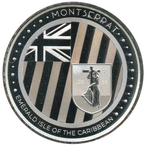 1 oz Emerald Isle of the Caribbean Silber Montserrat - 2018 Bild von 1 oz Emerald Isle of the Caribbean Silber Montserrat - 2018
