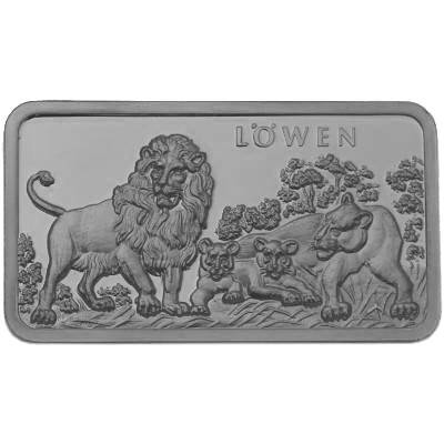 1 oz MünzManufaktur Motivbarren Löwe Bild von 1 oz MünzManufaktur Motivbarren Löwe