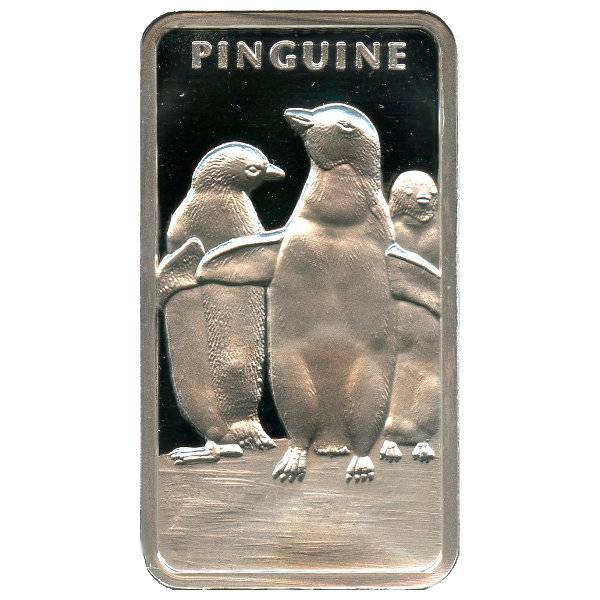 1 oz MünzManufaktur Motivbarren Pinguine Bild von 1 oz MünzManufaktur Motivbarren Pinguine