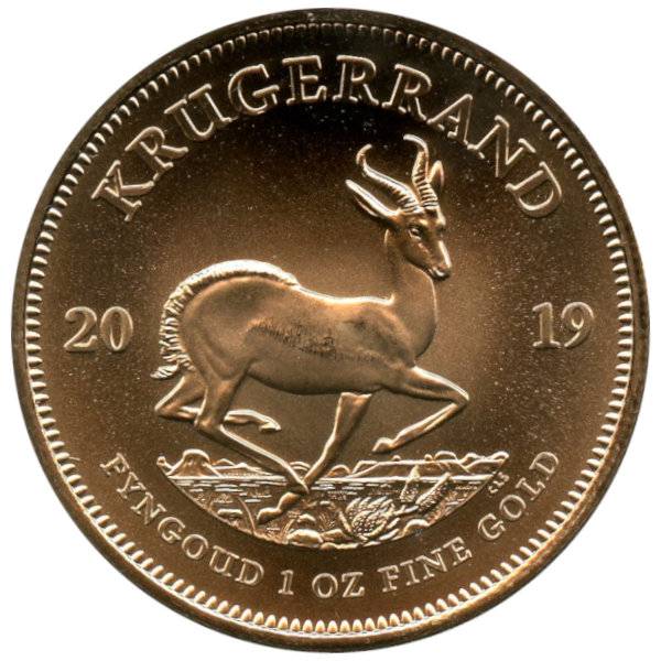 1 oz Krügerrand Gold - 2019 Bild von 1 oz Krügerrand Gold - 2019