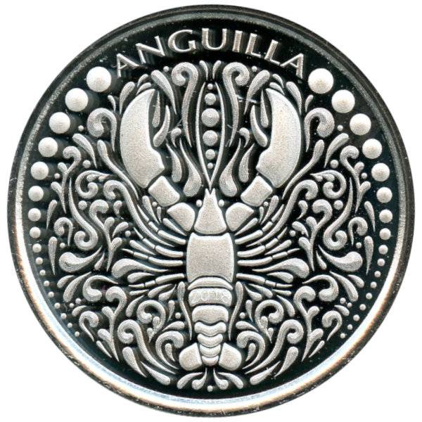 1 oz Lobster Anguilla Silber - 2018 Bild von 1 oz Lobster Anguilla Silber - 2018