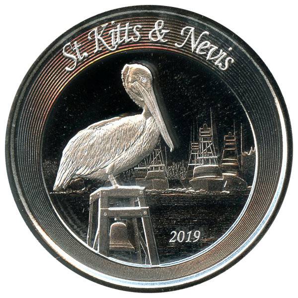 1 oz Silber St. Kitts & Nevis - Pelikan 2019 Bild von 1 oz Silber St. Kitts & Nevis - Pelikan 2019