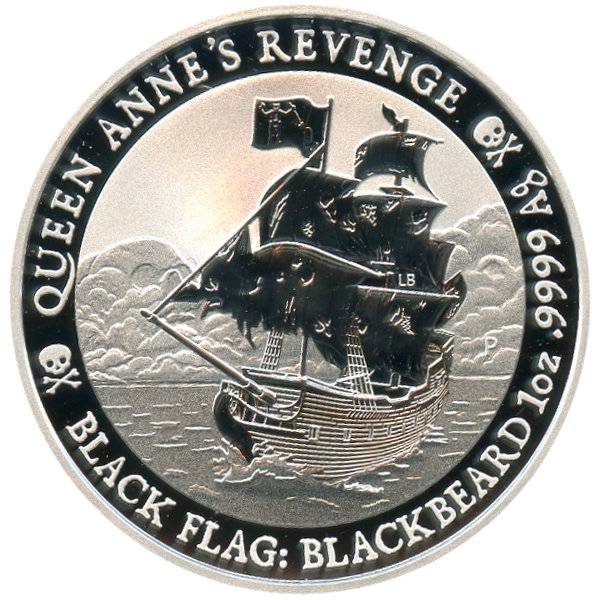 1 oz Silber Tuvalu Piratenschiff Queen Annes Revenge - 2019 Bild von 1 oz Silber Tuvalu Piratenschiff Queen Annes Revenge - 2019