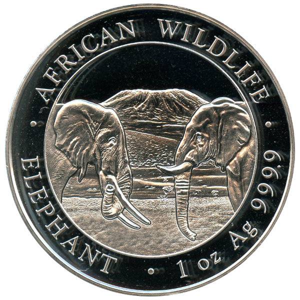 Bild von 1 oz Somalia Elefant Silber - 2020