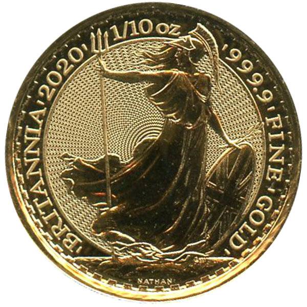 1/10 oz Britannia Gold - 2020 Bild von 1/10 oz Britannia Gold - 2020