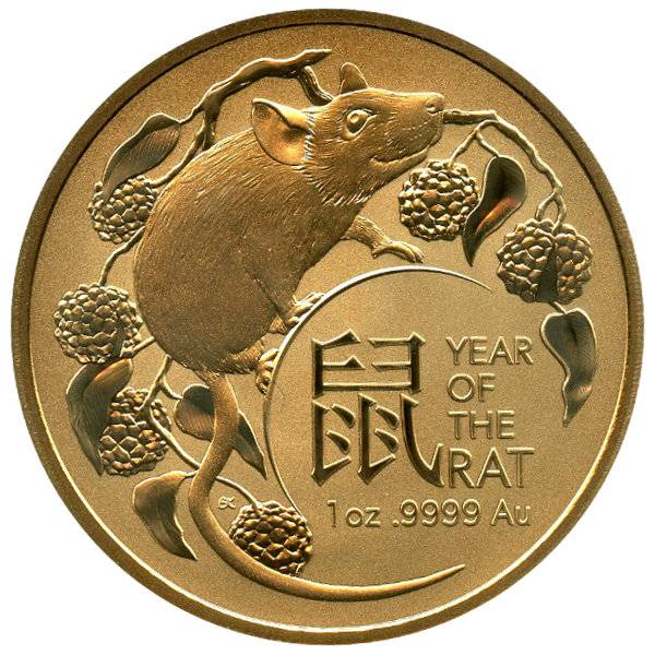 1 oz Gold - Australien RAM Lunar Ratte 2020 Bild von 1 oz Gold - Australien RAM Lunar Ratte 2020